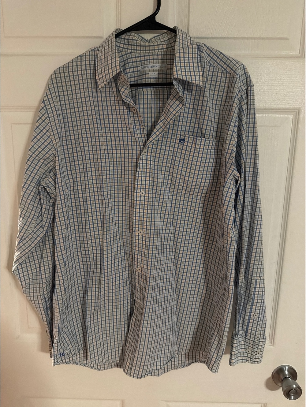 Southern Tide Classic Fit Men's Button-Down Plaid Shirt Size M